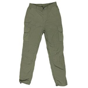[H&M] MENS CARGO TRACK WINDBREAKER PANTS | [SIZE 28] | OLIVE GREEN | GREAT COND